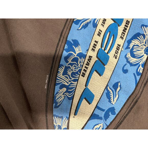 Vintage 1996 Oneill O'Neill Surf Surfing T-shirt brown faded Longsleeve large - Picture 6 of 6